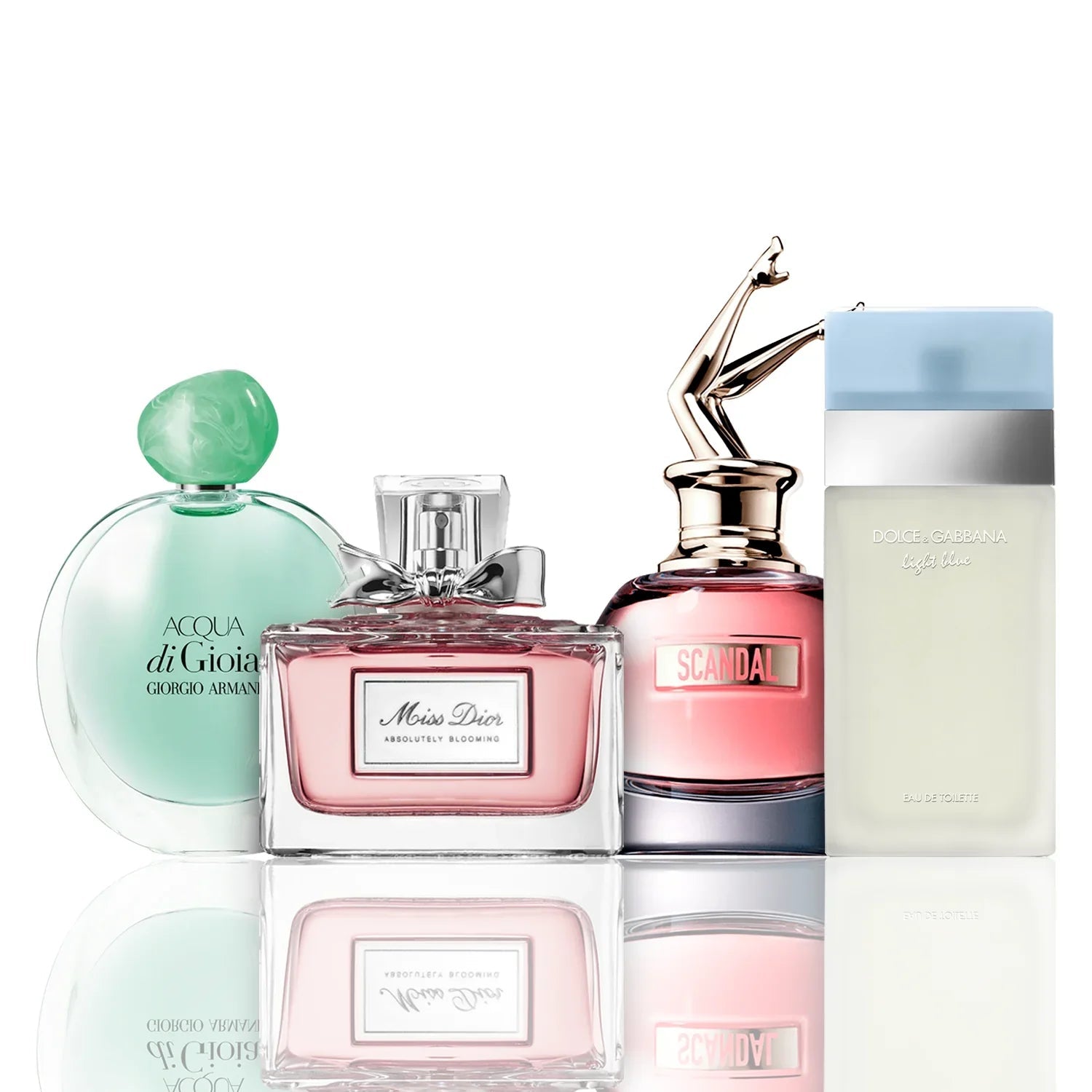 Set di 4 profumi | Acqua di Gioia + Light Blue + Scandal + Miss Dior