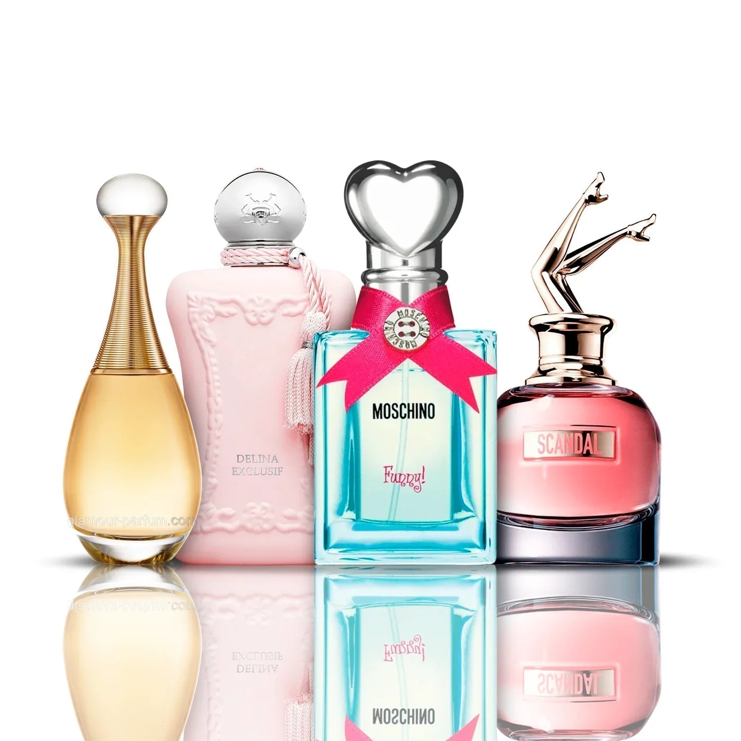 Set di 4 profumi | Funny + Delina + Scandal + J'adore