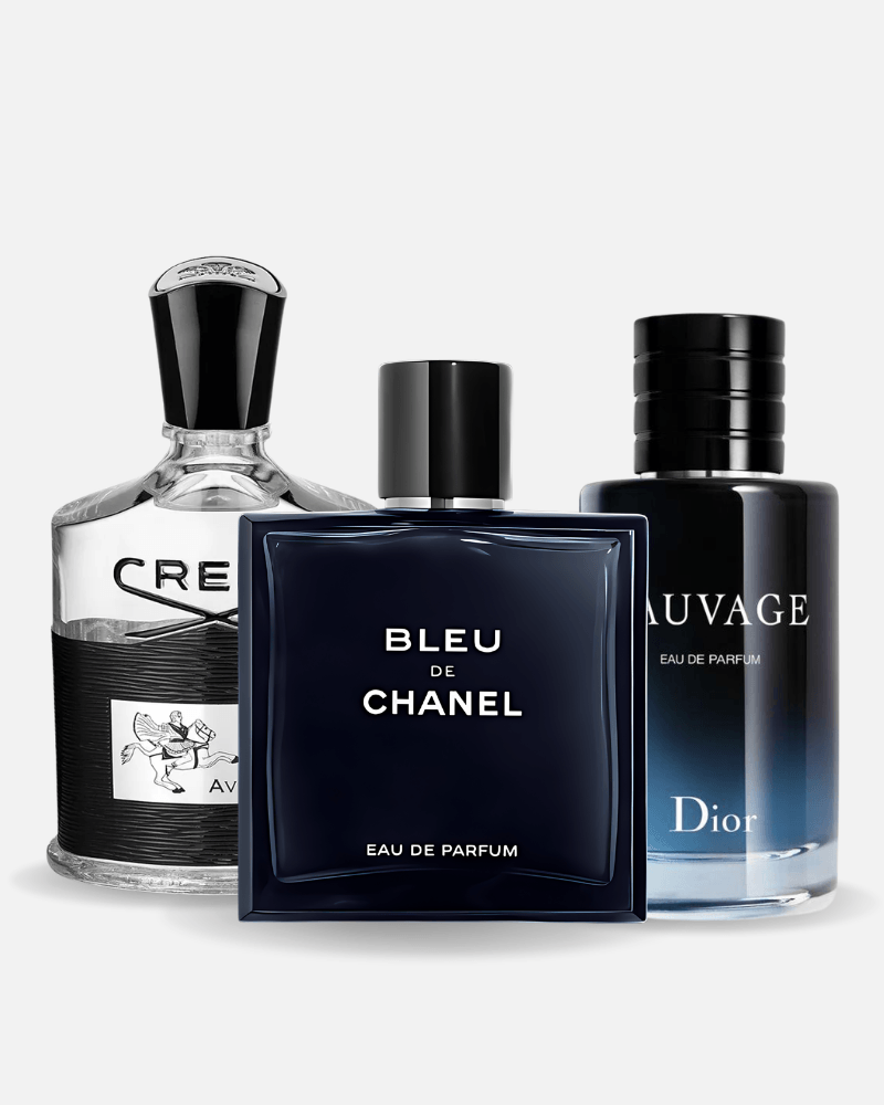 Combo di 3 profumi Creed AVENTUS, BLEU DE CHANEL, Dior SAUVAGE 100ml