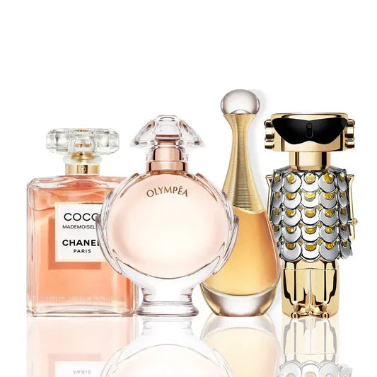 Set di 4 profumi  | Coco Mademoiselle + J'adore + Olympéa + Fame